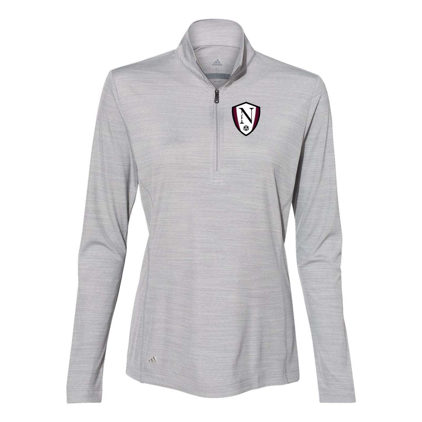 Walled Lake Northern Women's Soccer Adidas - Women's Lightweight Mélange Quarter-Zip Pullover Embroidery - Mato & Hash