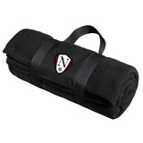 Walled Lake Women's Soccer Port Authority® Fleece Blanket with Carrying Strap Embroidery - Mato & Hash