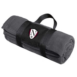 Walled Lake Women's Soccer Port Authority® Fleece Blanket with Carrying Strap Embroidery - Mato & Hash