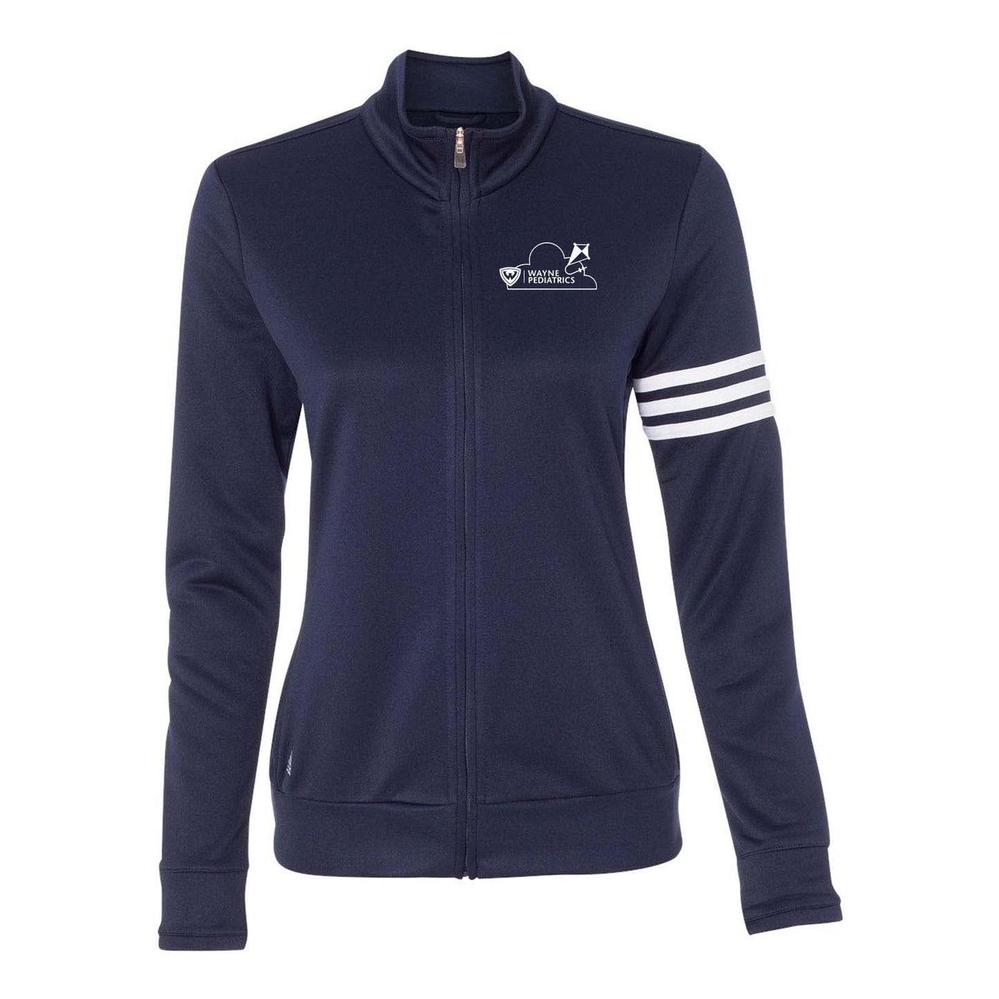 Wayne Pediatrics Adidas - Women's 3-Stripes French Terry Full-Zip Jacket Printed - Mato & Hash
