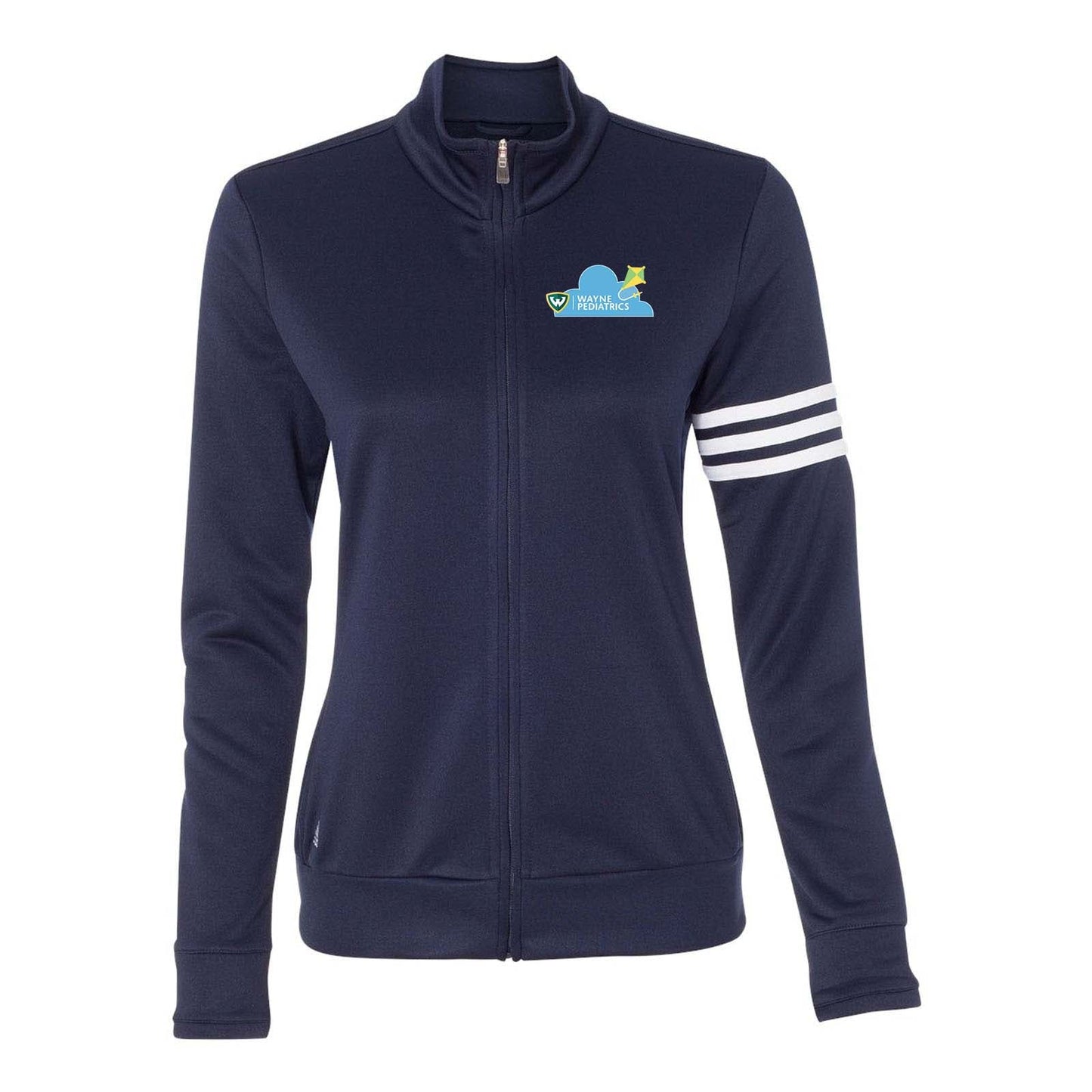 Wayne Pediatrics Adidas - Women's 3-Stripes French Terry Full-Zip Jacket Printed - Mato & Hash