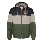 Weatherproof - Vintage Colorblocked Hooded Rain Jacket Embroidery