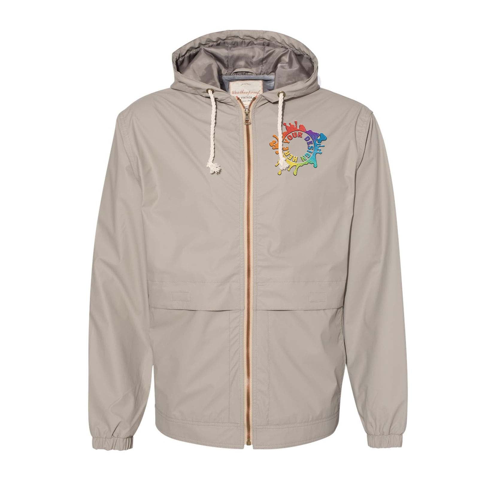 Weatherproof - Vintage Hooded Rain Jacket Embroidery - Mato & Hash