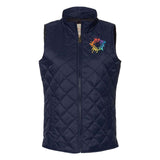 Weatherproof Women's Vintage Diamond Quilted Vest Embroidery - Mato & Hash