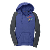 Women's Lightweight Fleece Raglan Hoodie Embroidery