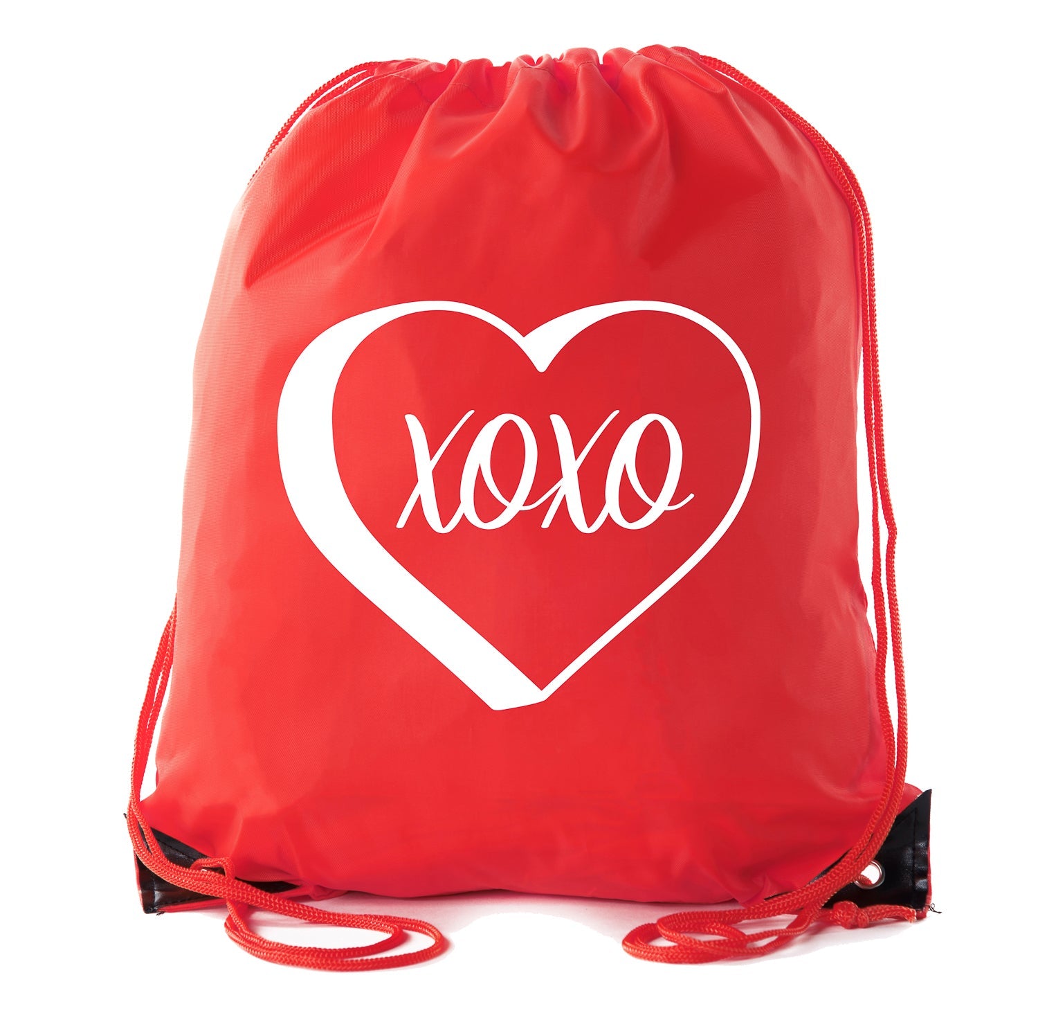 Accessory - Valentine's Day Bags, Drawstring Cinch Backpacks, Valentines Day Gift Bags - XOXO