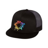 YP Classics Flat Bill Trucker Cap Embroidery