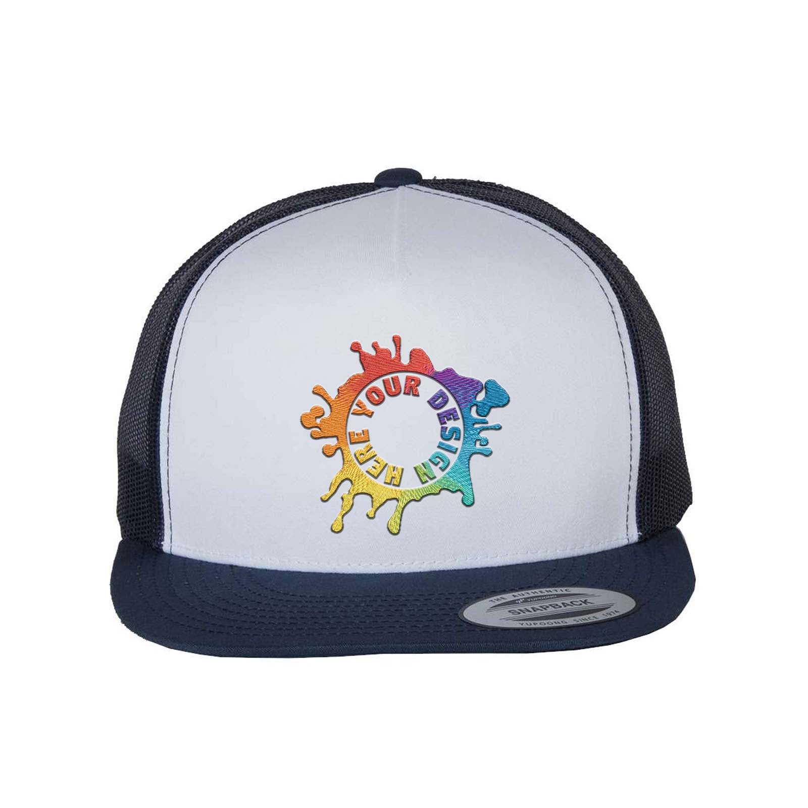 YP Classics Flat Bill Trucker Cap Embroidery - Mato & Hash