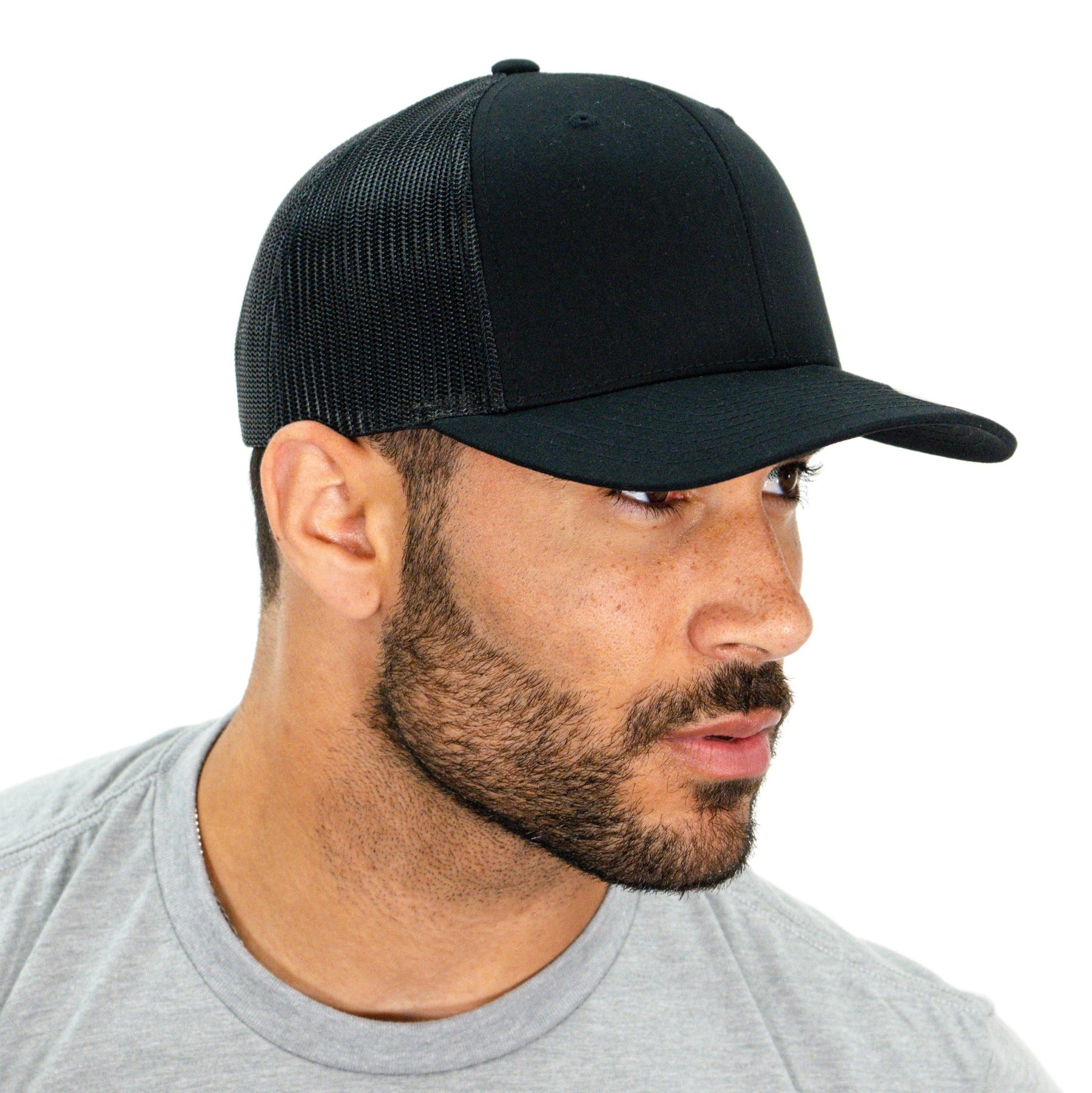 YP Classics Six-Panel Retro Trucker Cap Embroidery - Mato & Hash