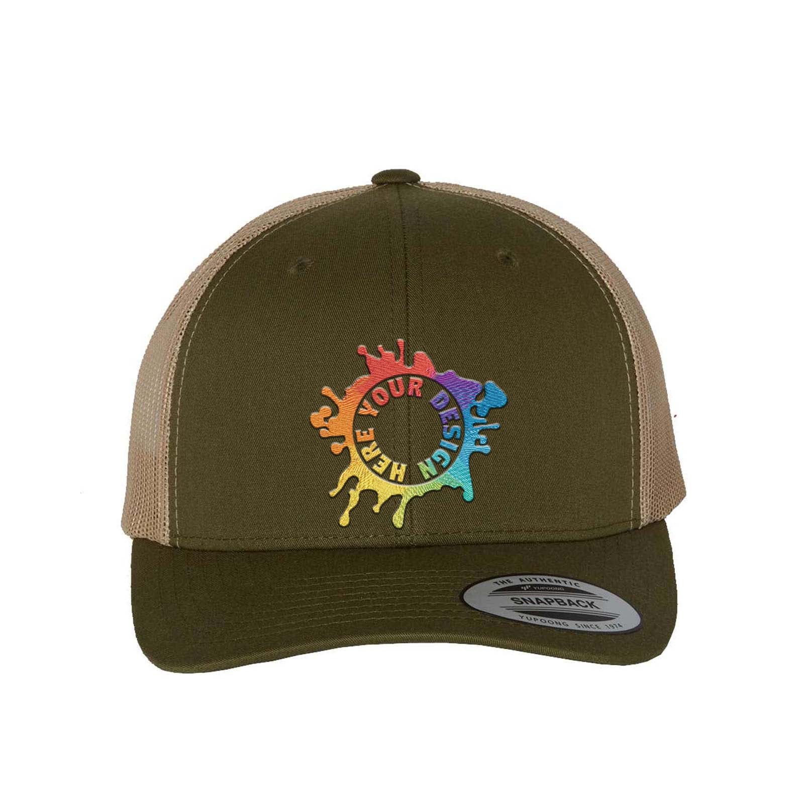 YP Classics Six-Panel Retro Trucker Cap Embroidery - Mato & Hash