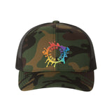 YP Classics Six-Panel Retro Trucker Cap Embroidery - Mato & Hash