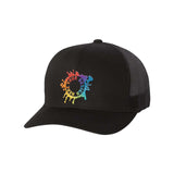 YP Classics Six-Panel Retro Trucker Cap Embroidery