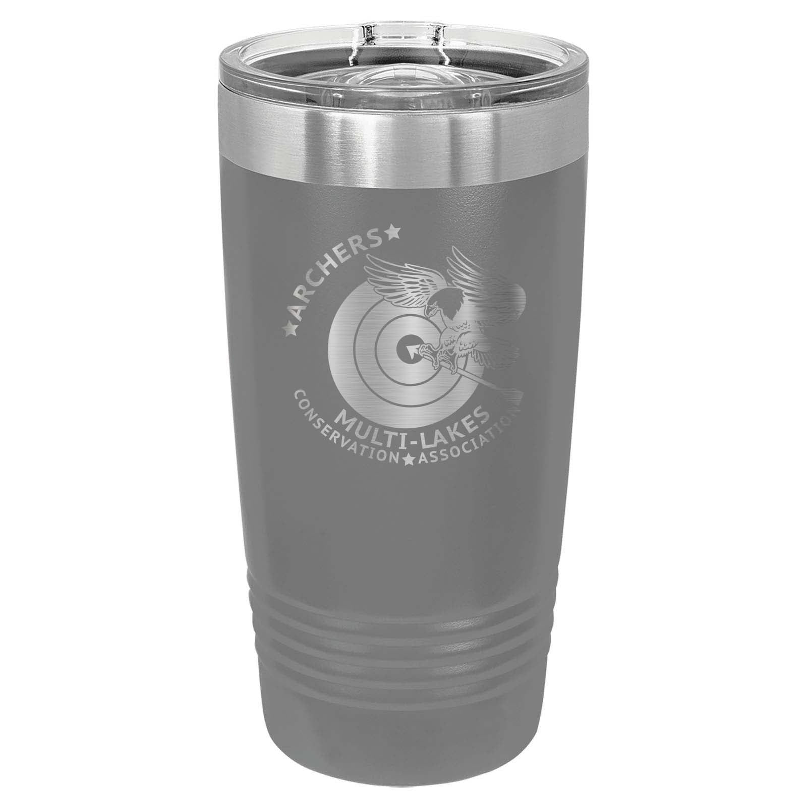 Multi-Lakes Laser Engraved 20oz Tumbler with Sliding Lid