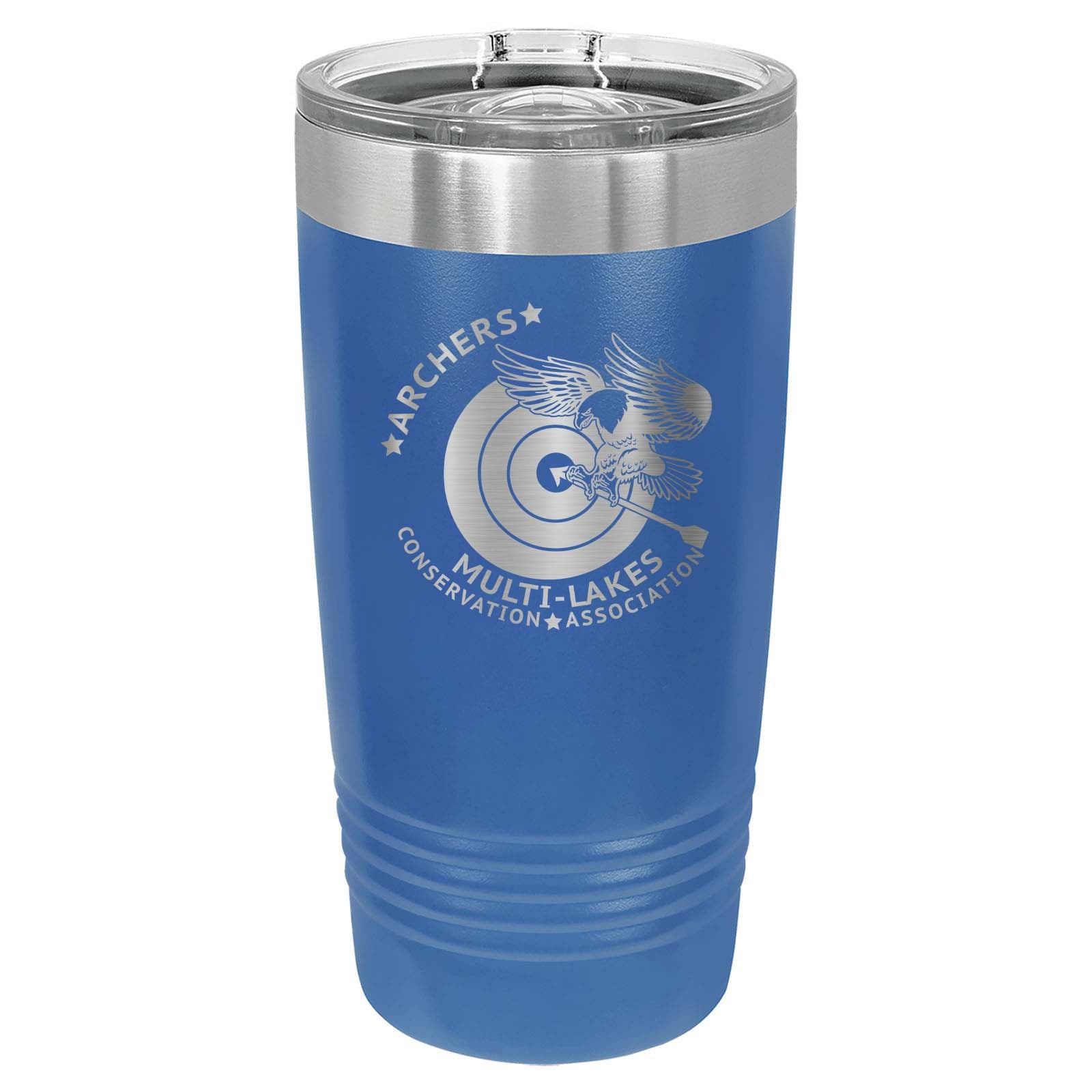 Multi-Lakes Laser Engraved 20oz Tumbler with Sliding Lid