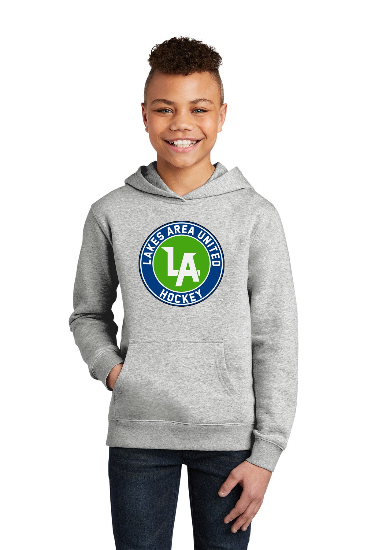 Lakes United Hockey Youth Cotton/Polyester Fleece Hooded Sweatshirt Printed