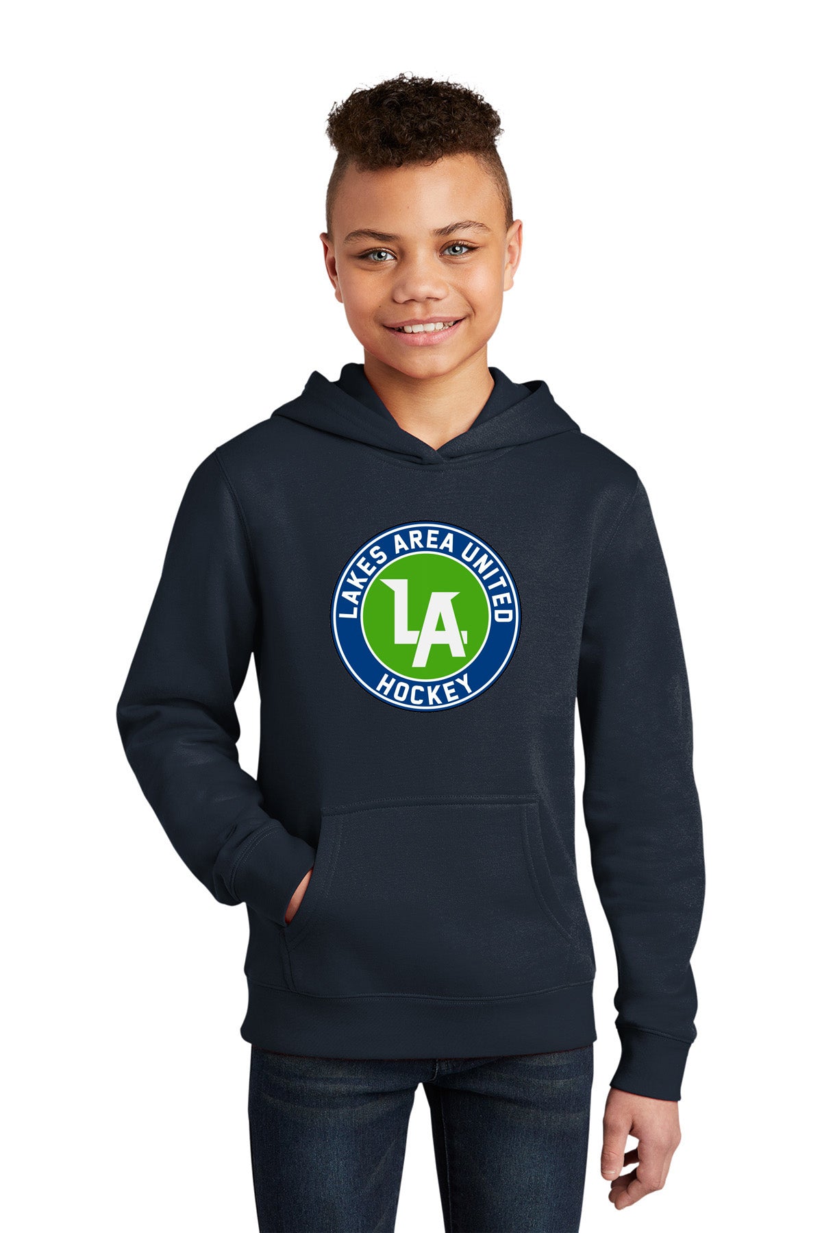 Lakes United Hockey Youth Cotton/Polyester Fleece Hooded Sweatshirt Printed