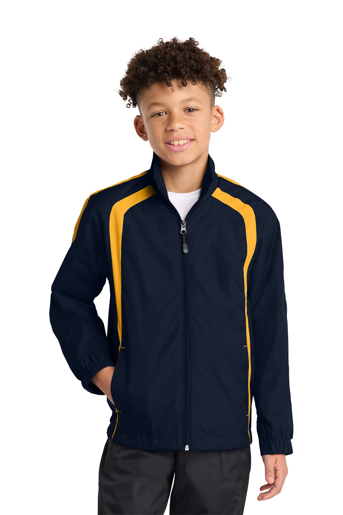 Sport-Tek® Youth Colorblock Raglan Jacket Embroidery