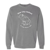 New City School - Frog Print  - Comfort Colors Crewneck Sweatshirt