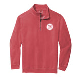 New City School -  Left Chest Circle Print  - Comfort Colors 1/4 Zip Sweatshirt
