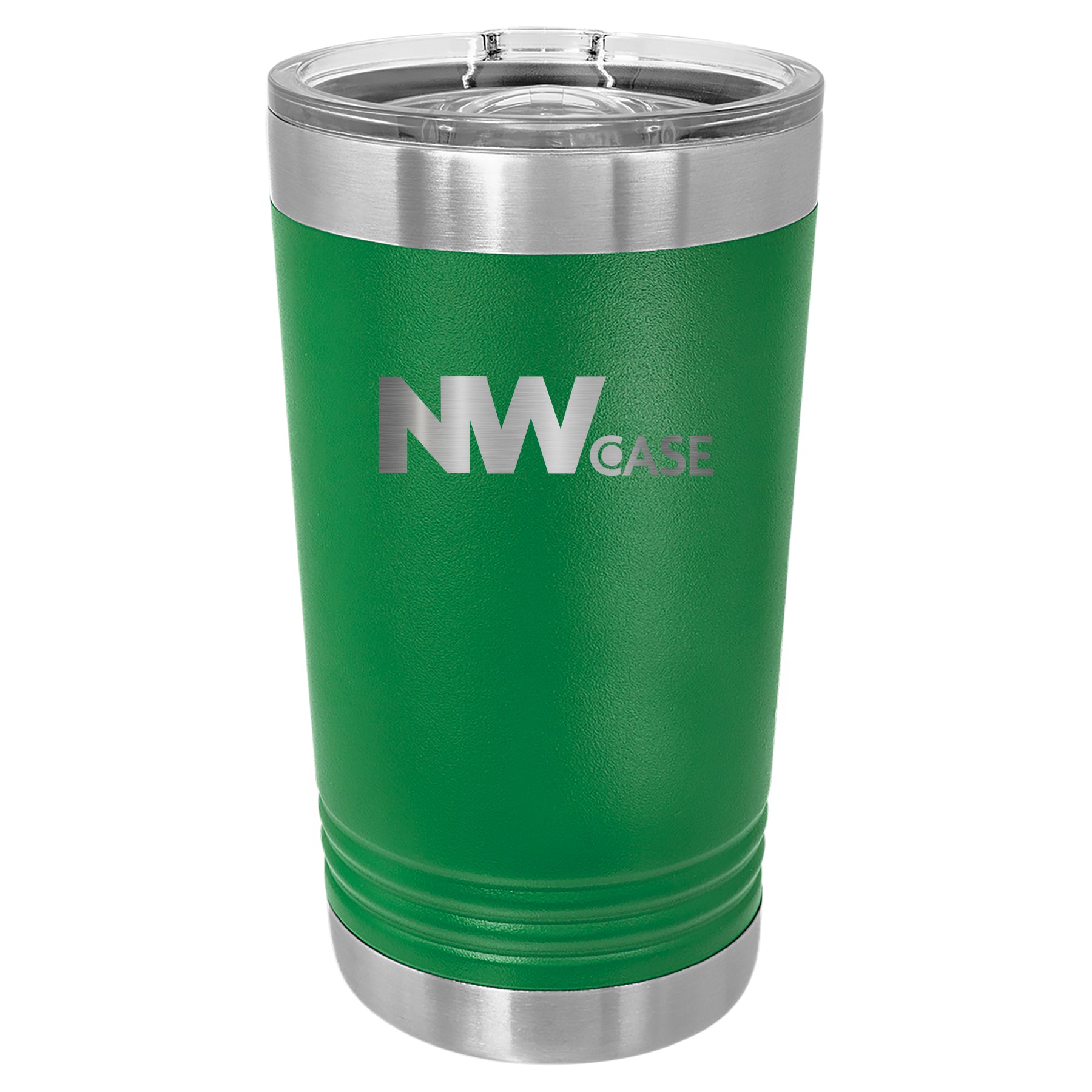 Nationwide Case Laser Engraved 16oz Pint with Sliding Lid