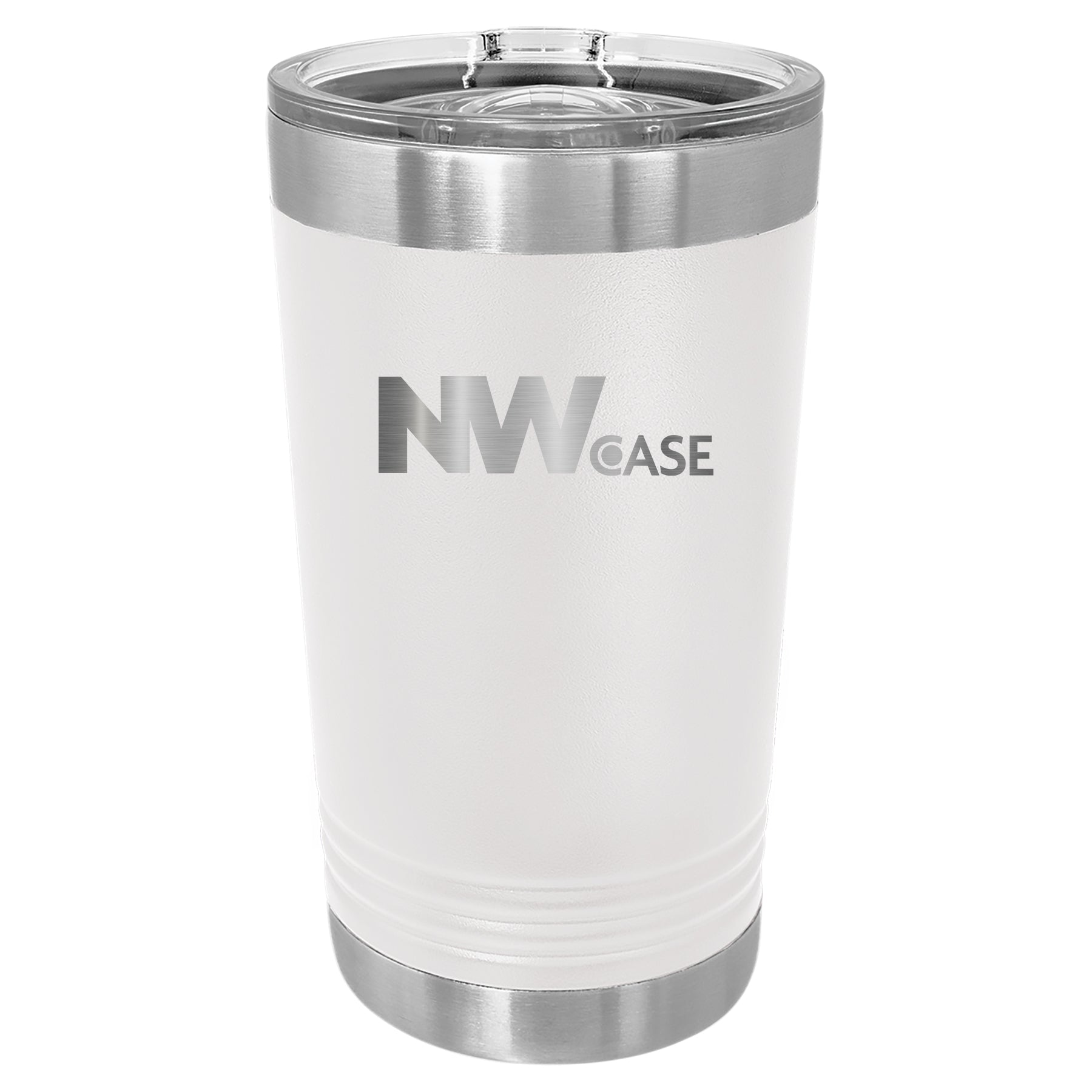 Nationwide Case Laser Engraved 16oz Pint with Sliding Lid