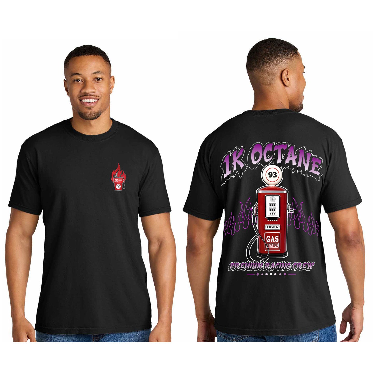 1KOctane - Purple Gas Pump - Comfort Colors Heavyweight Tee