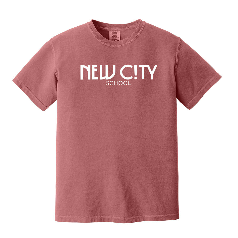New City School - New City Wordmark  - Comfort Colors Unisex Garment-Dyed Heavyweight  T-Shirt