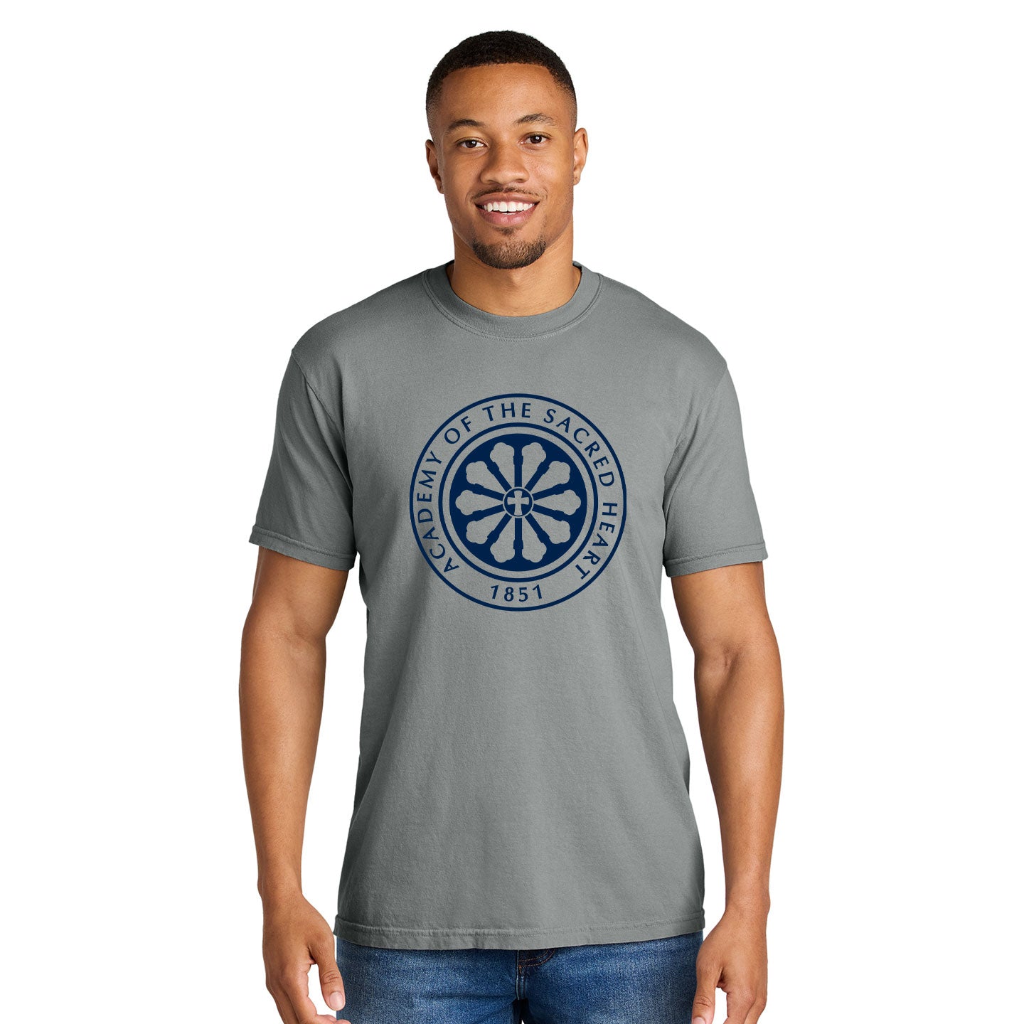 ASH - Printed Rose Window Unisex Comfort Colors Heavyweight Cotton Tee