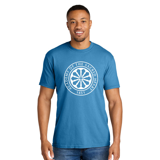 ASH - Printed Rose Window Unisex Comfort Colors Heavyweight Cotton Tee