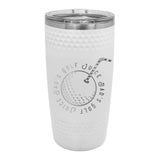 Golfer's Engraved Polar Camel 20 oz. White Dimpled Tumbler