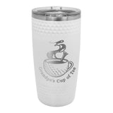 Golfer's Engraved Polar Camel 20 oz. White Dimpled Tumbler