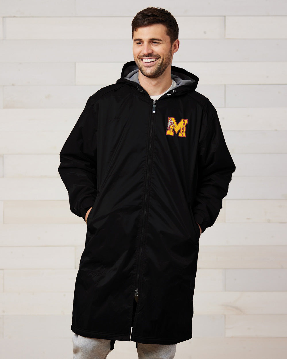 Mercy High School - Hockey - Holloway Adult Polyester Full Zip Conquest Jacket Embroidery
