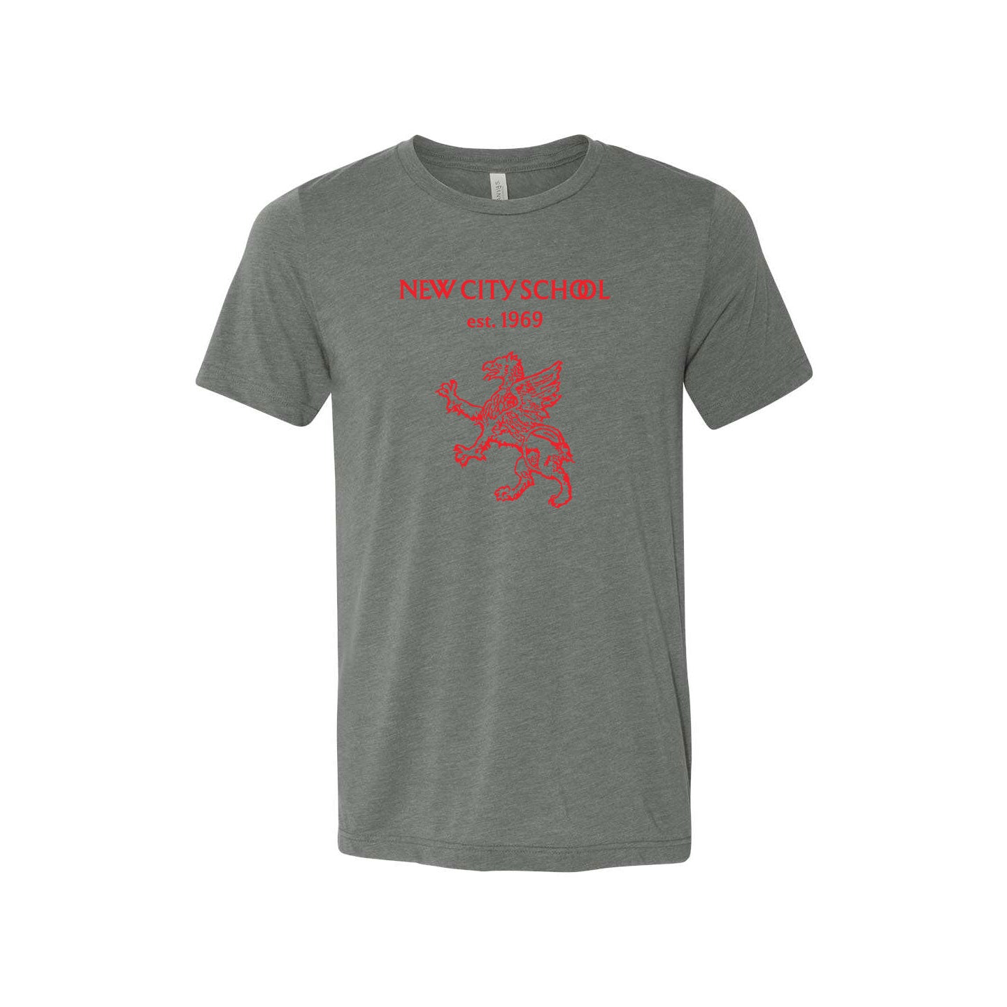 New City School - Classic Driffin Design - Bella + Canvas Unisex Cotton/Polyester Blend T-Shirt