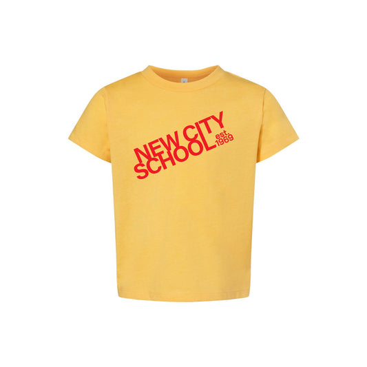 New City School - Diagonal - Bella + Canvas Toddler Unisex 100% Cotton T-Shirt
