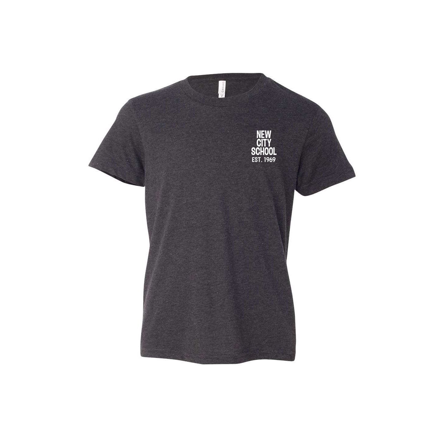 New City School - Friendly Castle - Bella + Canvas Youth Cotton/Polyester Blend T-Shirt