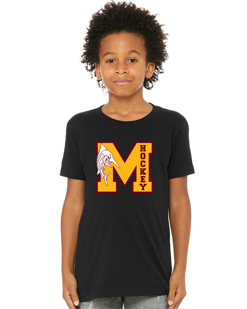 Mercy High School - Hockey - BELLA + CANVAS - Youth Jersey Tee 100% Cotton