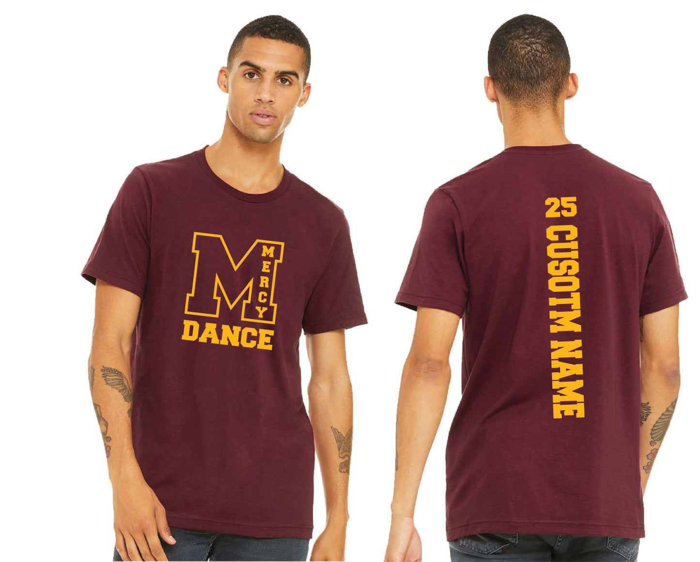 Mercy Dance - Bella + Canvas Unisex 100% Cotton T-Shirt With Custom Name