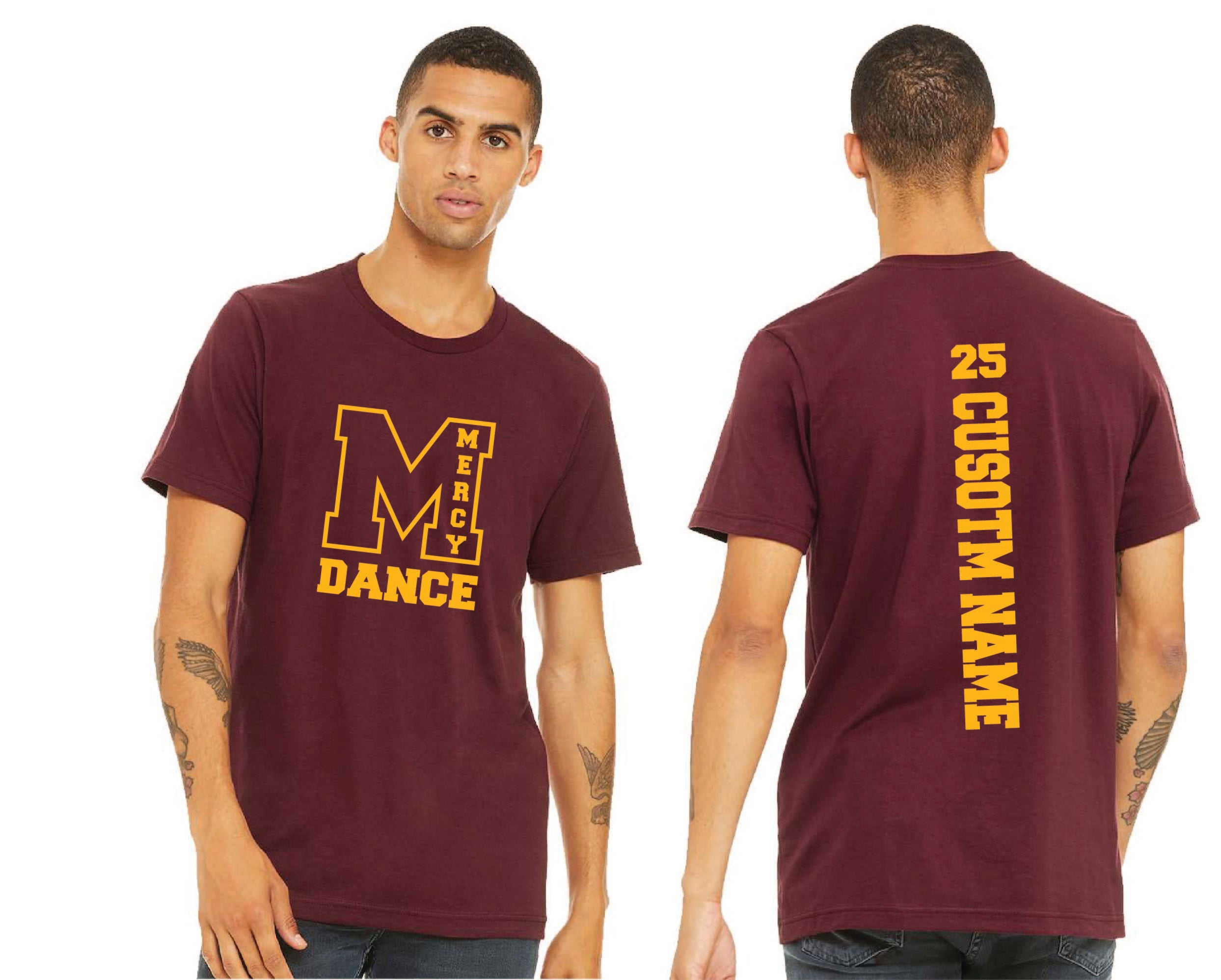 Mercy Dance - Bella + Canvas Unisex 100% Cotton T-Shirt With Custom Name