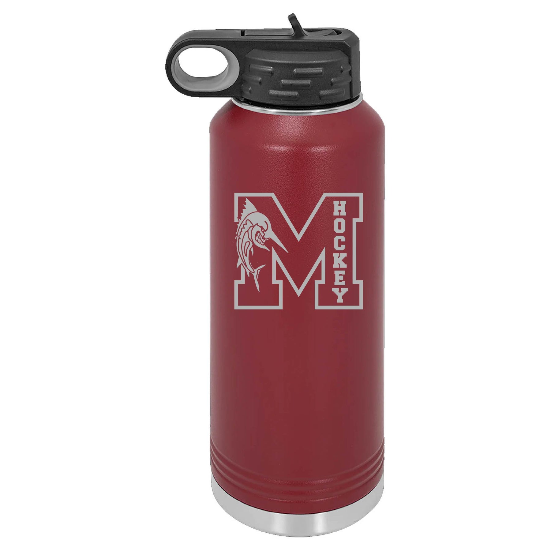 Mercy High School - Hockey - Polar Camel 32oz Water Bottle Laser Engraved