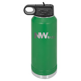 Nationwide Case Laser Engraved 32oz Water Bottle with Flip Lid