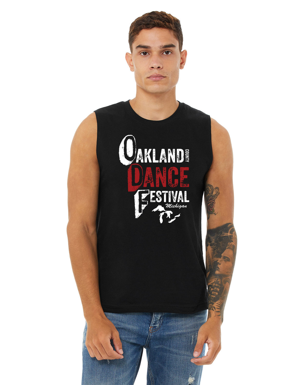 Oakland Dance Festival - BELLA+CANVAS Unisex 100% Cotton Jersey Muscle Tank Top