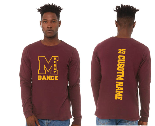 Mercy Dance - Bella + Canvas Unisex 100% Cotton Long Sleeve T-Shirt With Custom Name