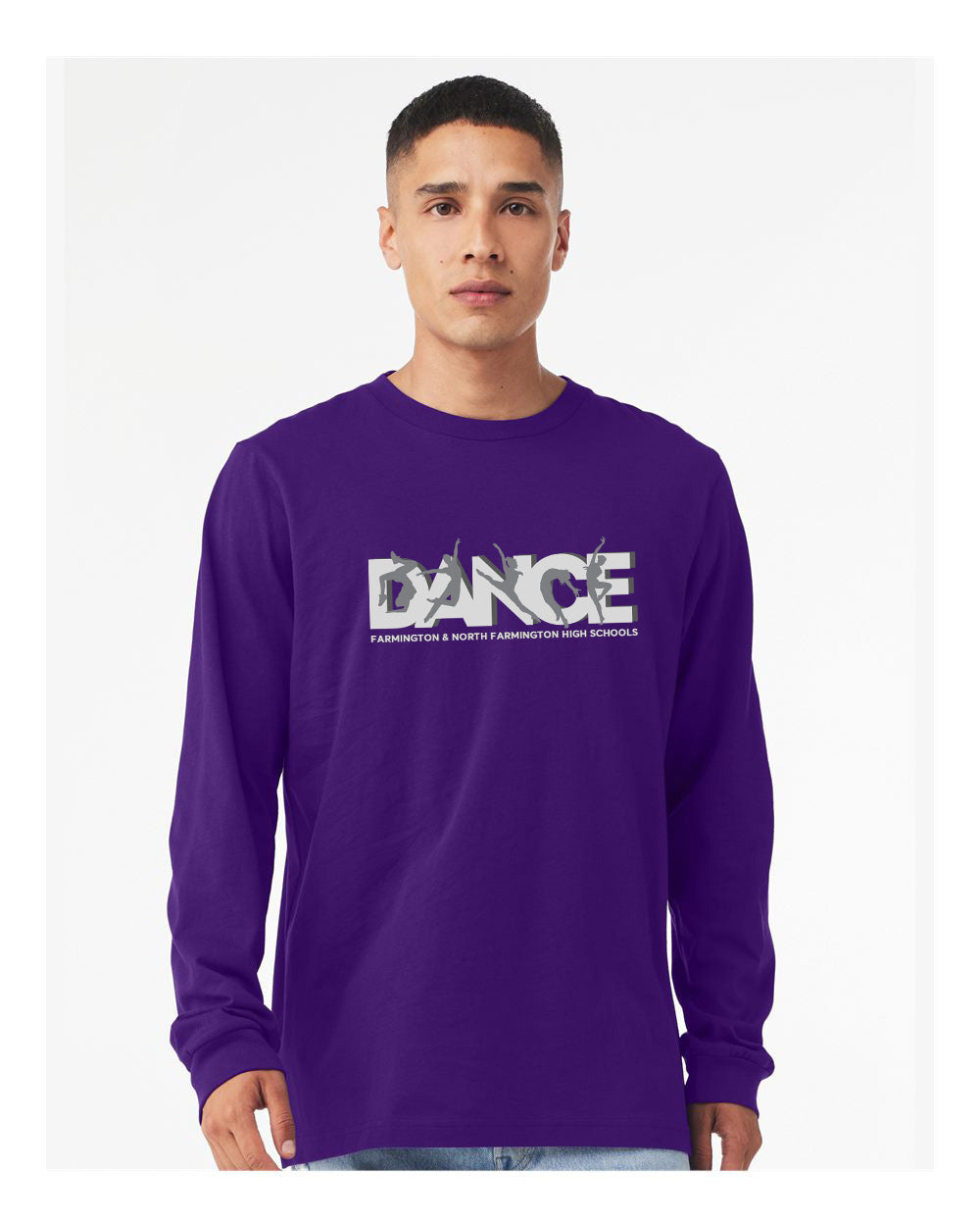 Farmington Hills High School Dance Program - Bella + Canvas Unisex 100% Cotton Long Sleeve T-Shirt