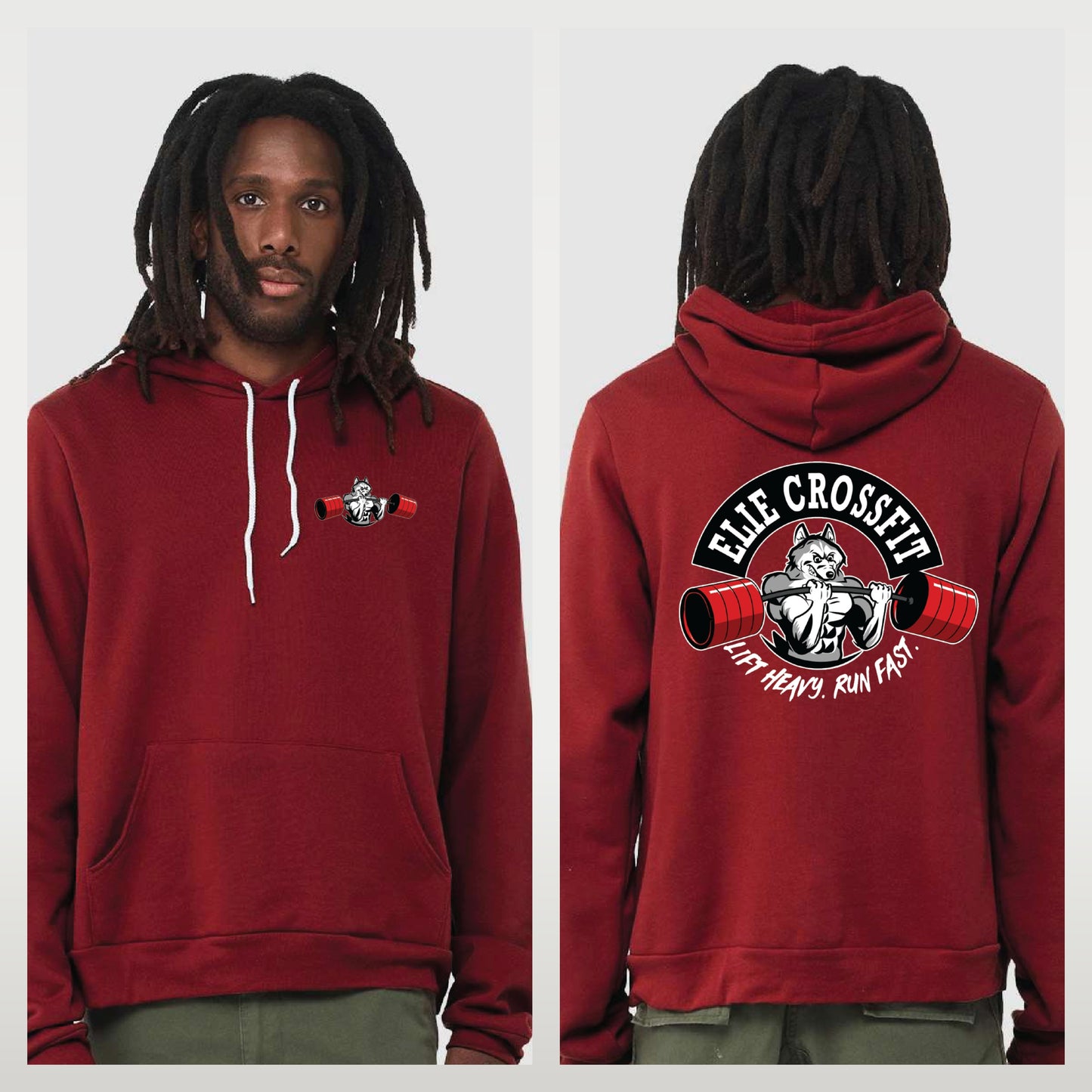 Elie Crossfit - Staff Version - Bella + Canvas Sponge Fleece Pullover Hoodie