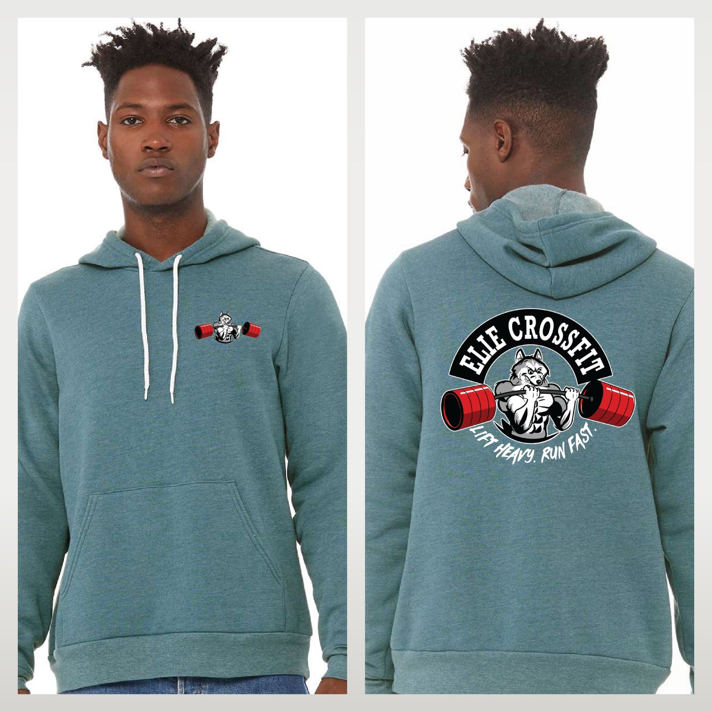 Elie Crossfit - Staff Version - Bella + Canvas Sponge Fleece Pullover Hoodie