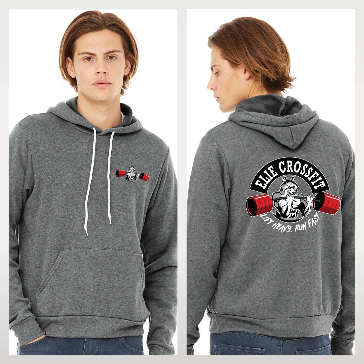 Elie Crossfit - Staff Version - Bella + Canvas Sponge Fleece Pullover Hoodie