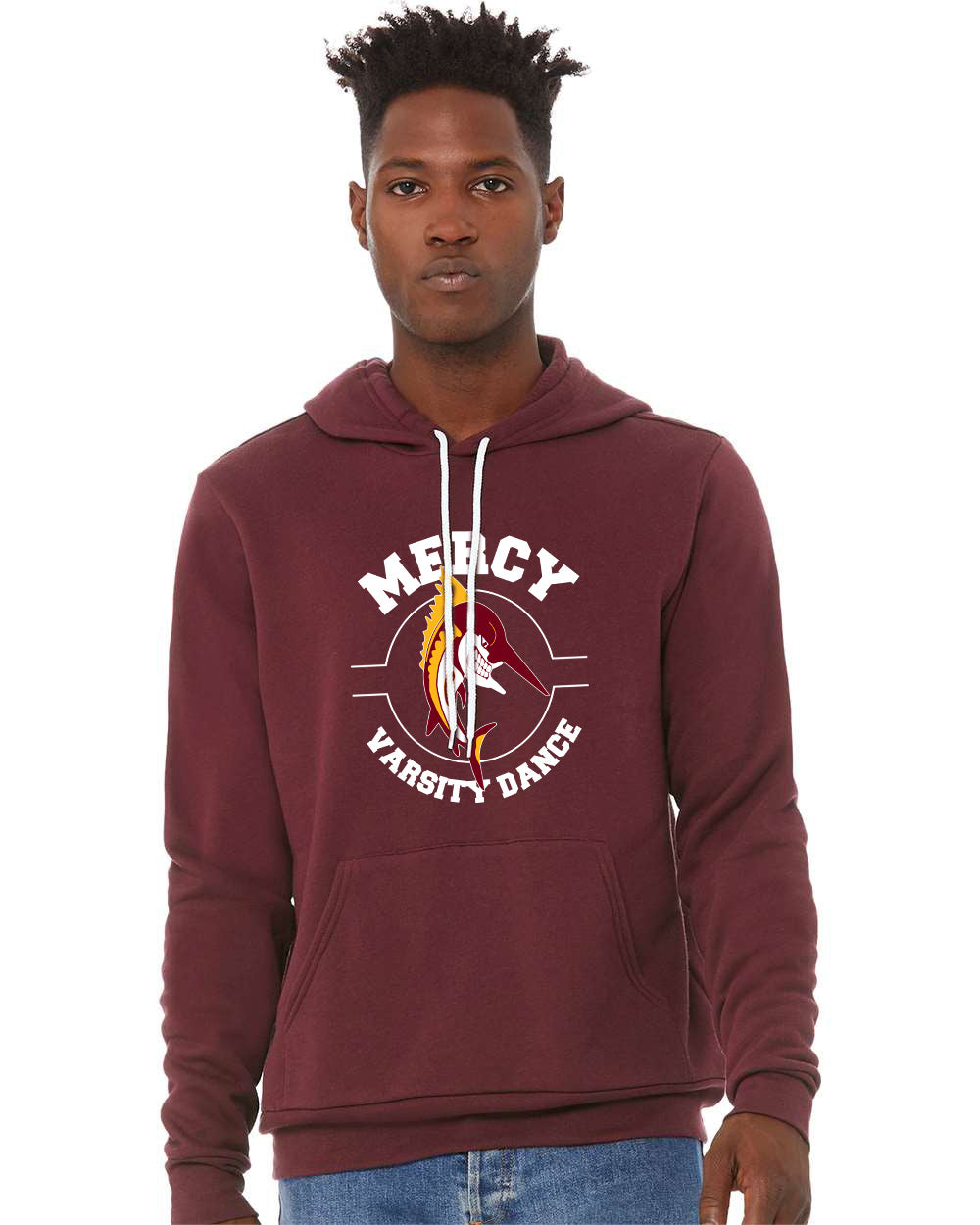 Mercy Varsity Dance -Bella+Canvas Unisex Sponge Fleece Pullover Hoodie