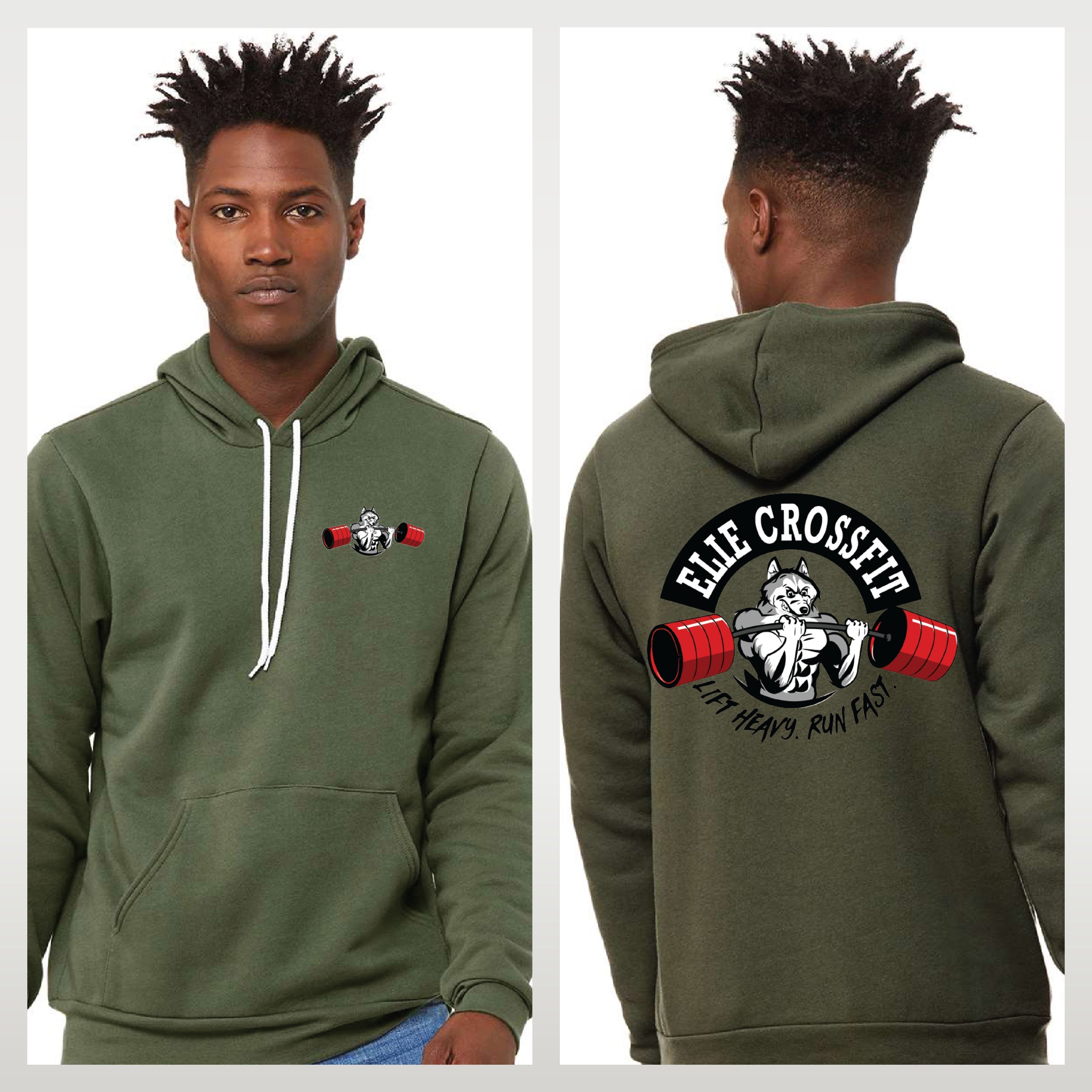 Elie Crossfit - Staff Version - Bella + Canvas Sponge Fleece Pullover Hoodie
