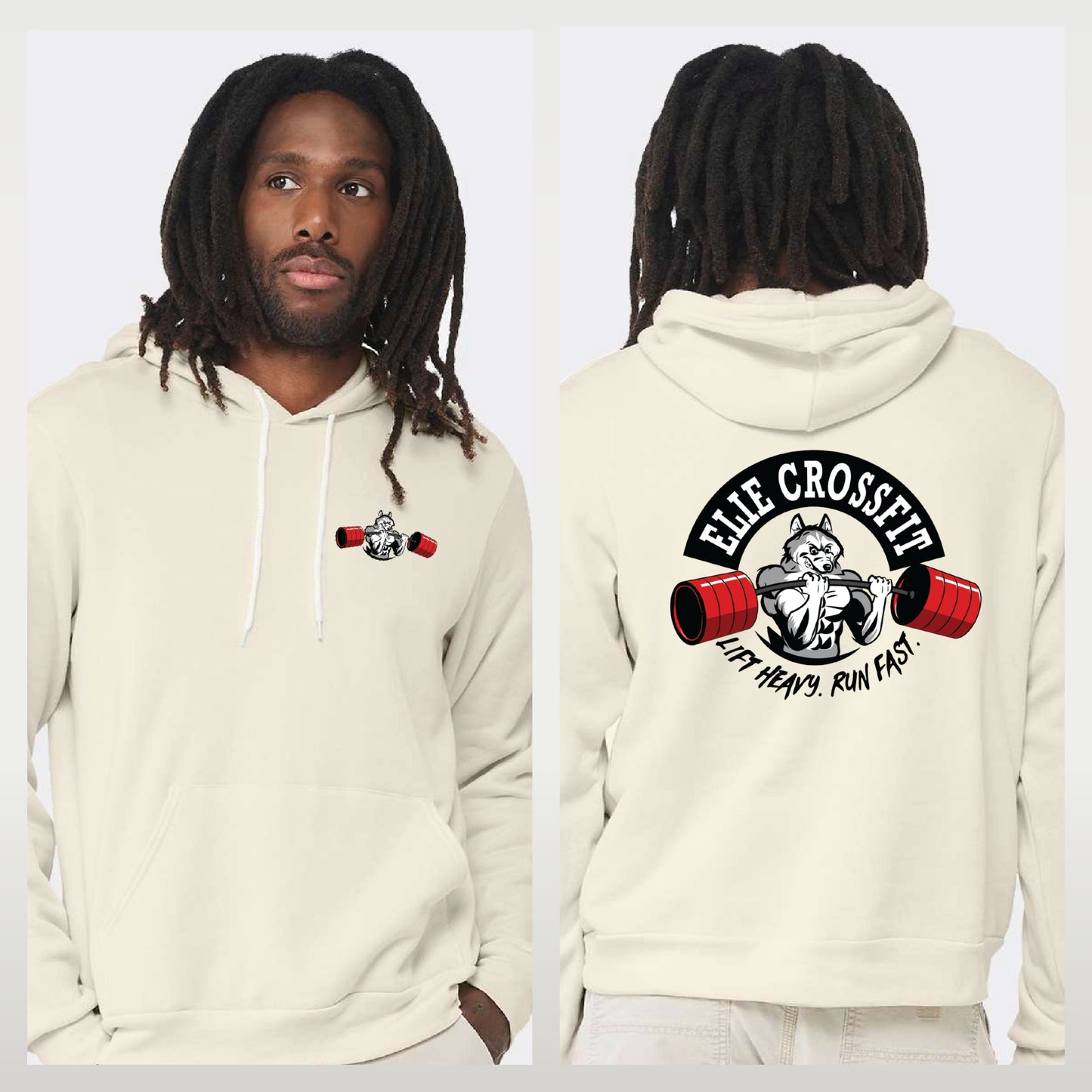 Elie Crossfit - Staff Version - Bella + Canvas Sponge Fleece Pullover Hoodie