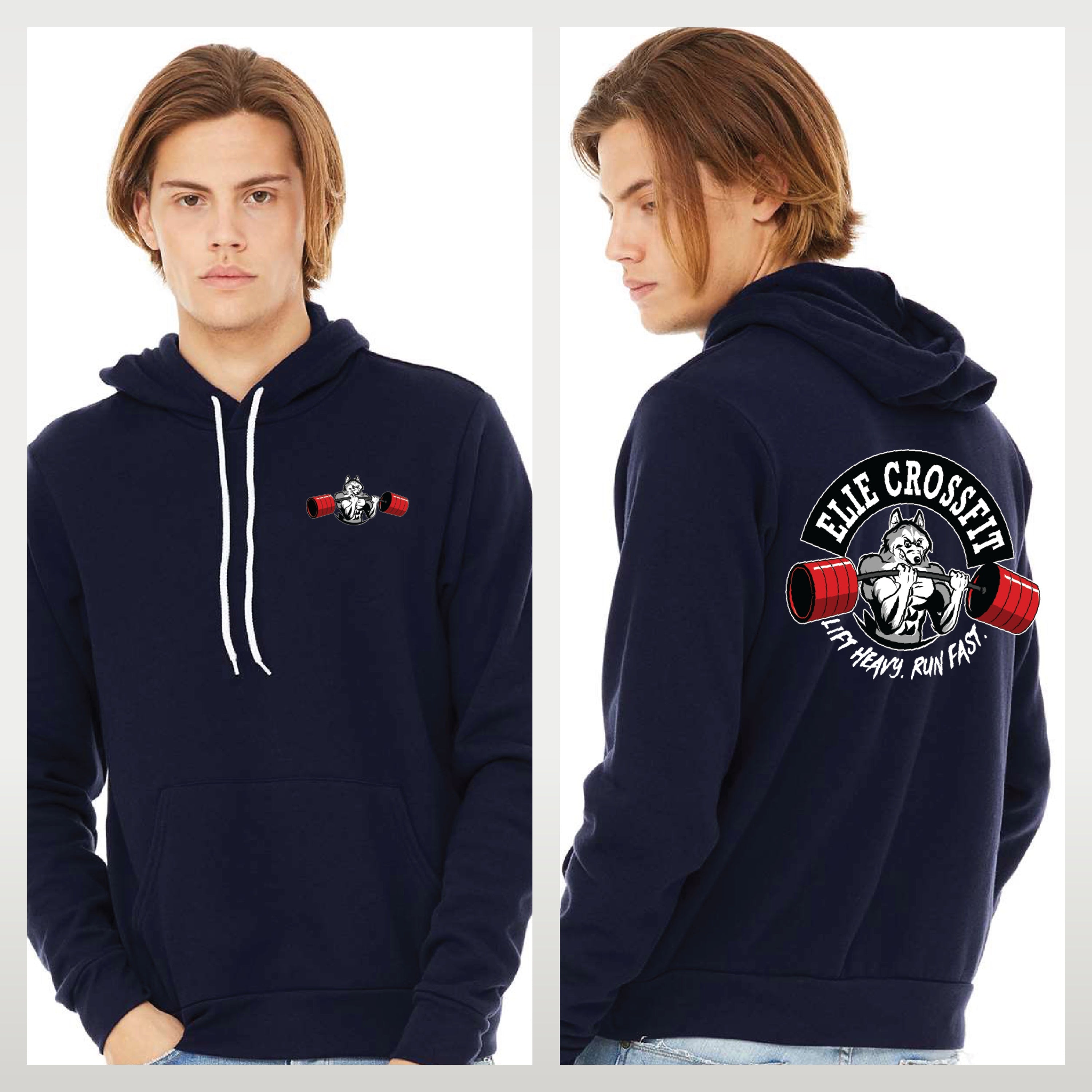 Elie Crossfit - Staff Version - Bella + Canvas Sponge Fleece Pullover Hoodie
